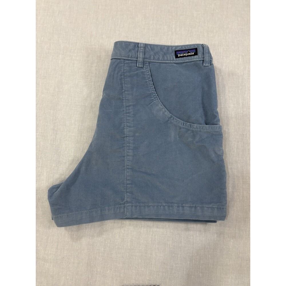 Patagonia Sky Blue Corduroy Shorts Size 18 With 3” Inseam. - Picture 3 of 6